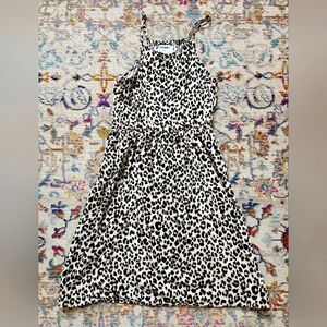 Cheetah Print Sleeveless Spring/Summer Dress, sz Large (10-12)
